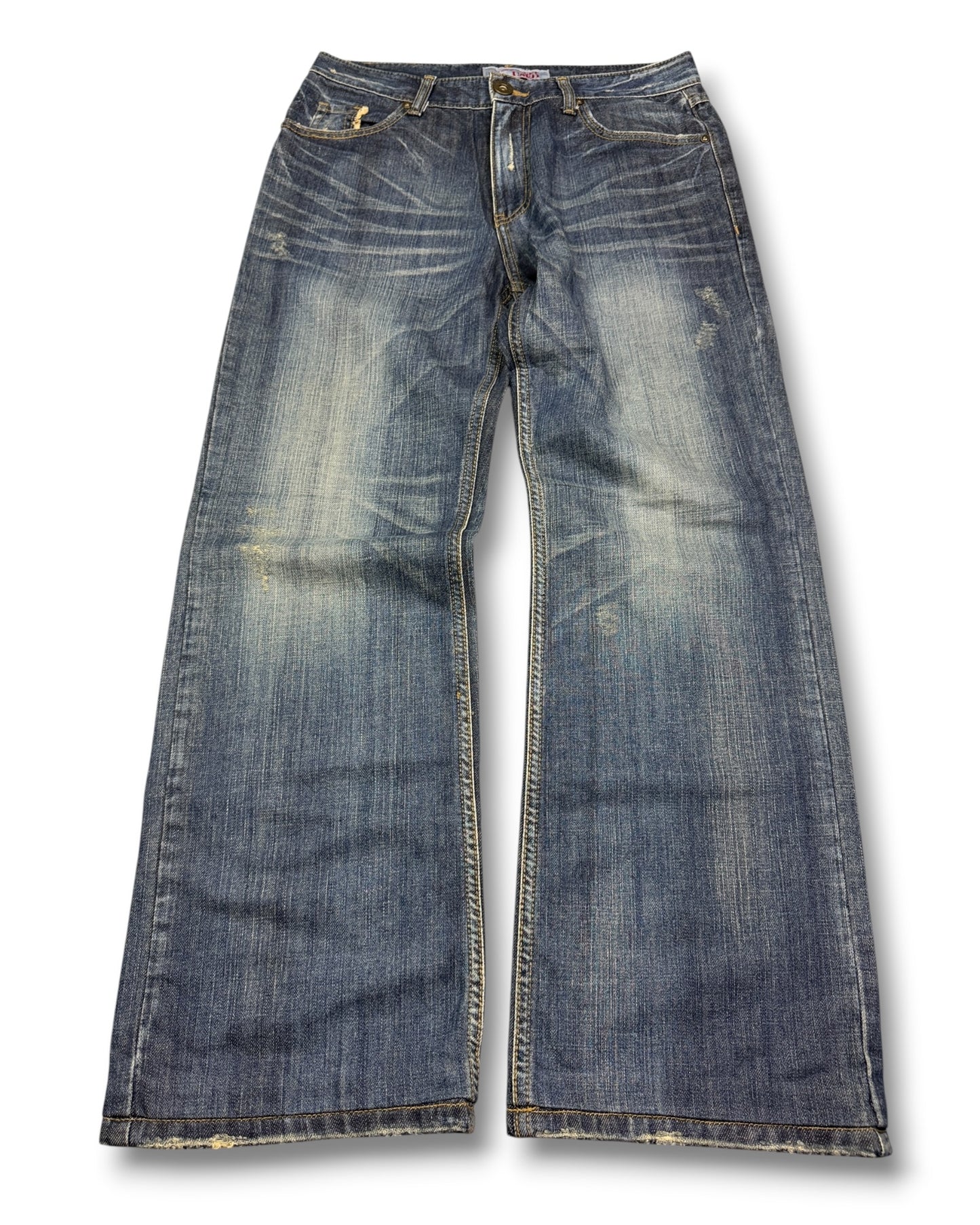 2000's Get Used Baggy Hip Hop Jeans *rare 30x30 (M)