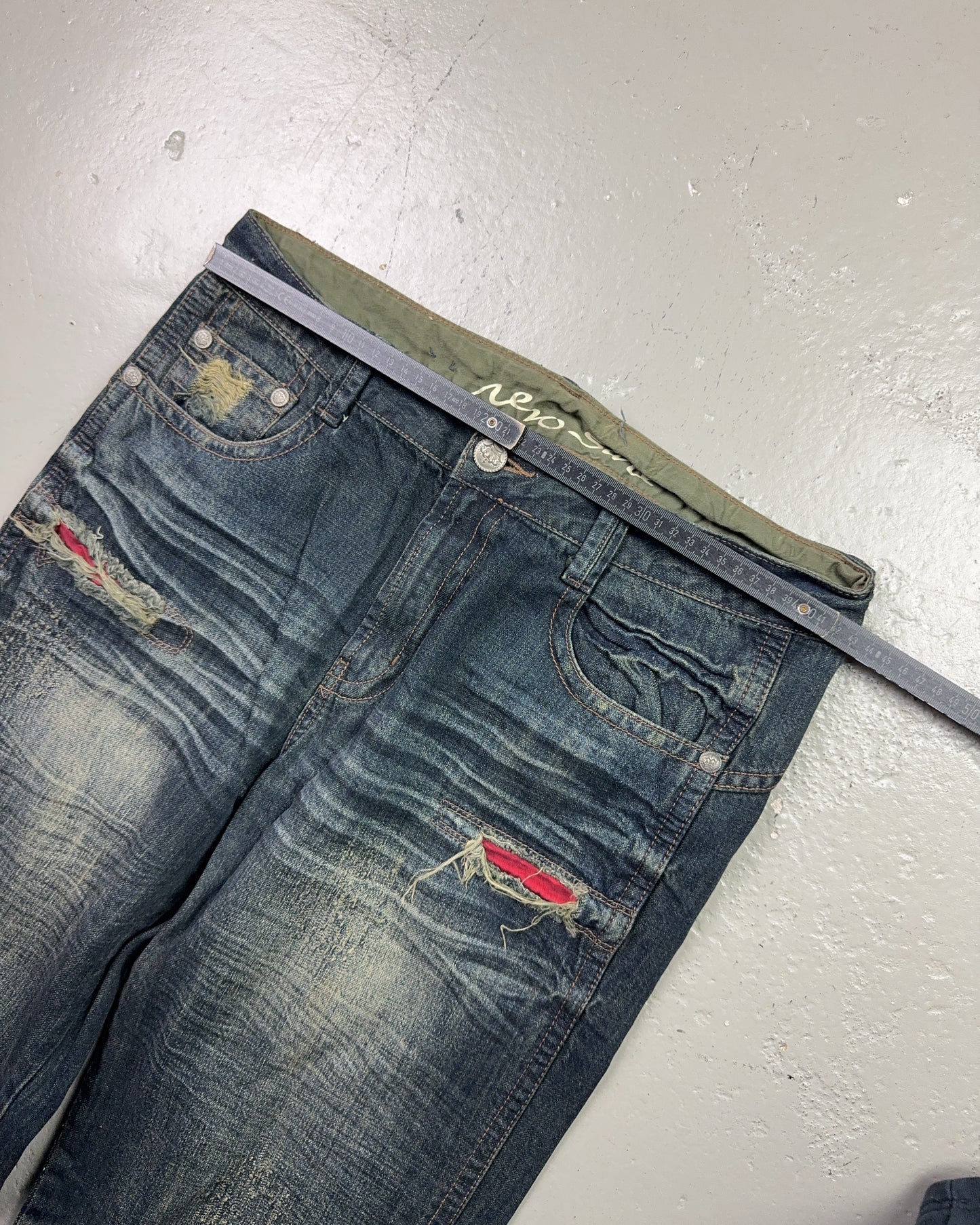 2000's New Sail Japanese Archive Baggy Jeans *very rare 32x34 (M)