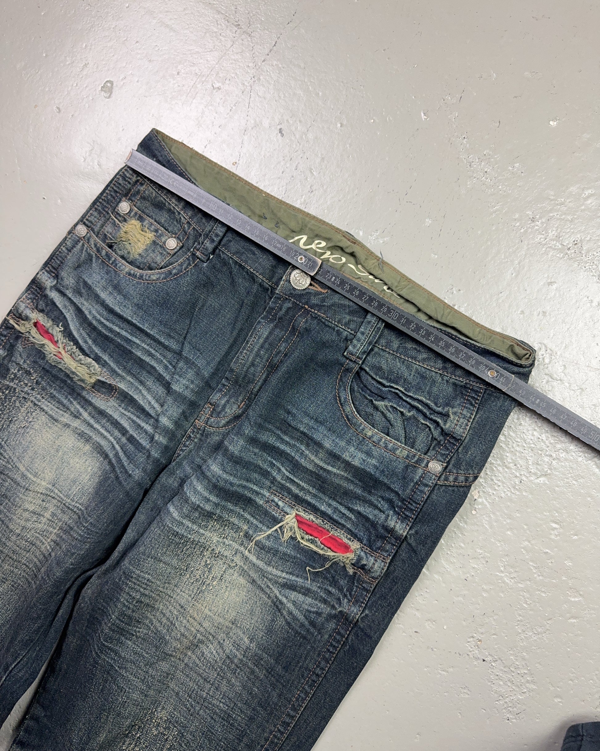 2000's New Sail Japanese Archive Baggy Jeans *very rare 32x34 (M)
