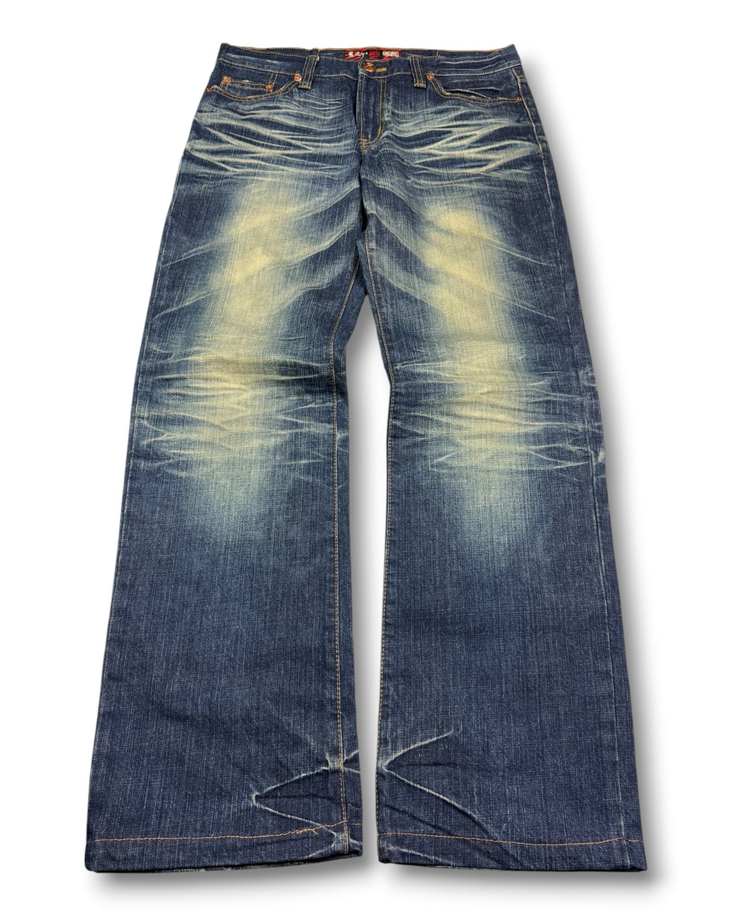 2000's Oniarai Japanese Baggy Jeans *very rare 34x32 (L)