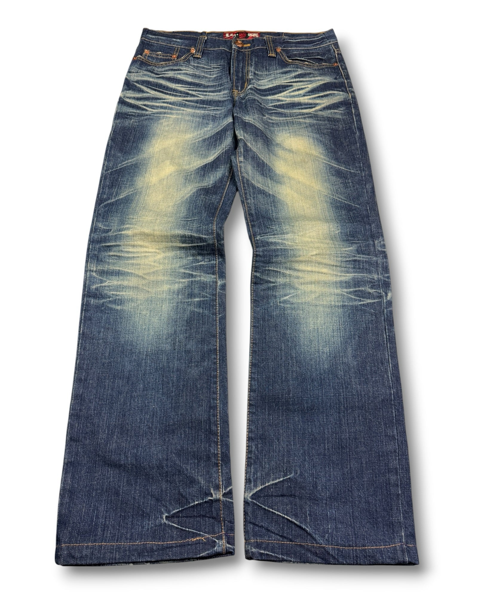 2000's Oniarai Japanese Baggy Jeans *very rare 34x32 (L)