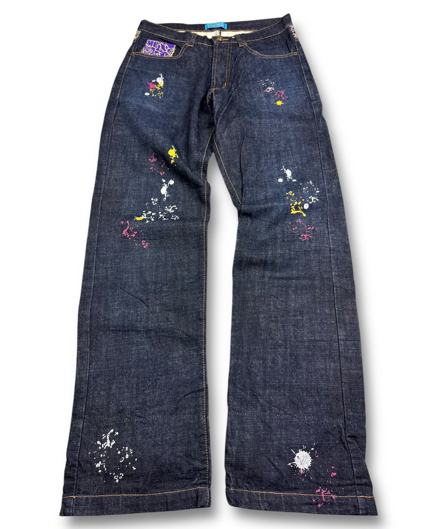 2000's Crazy Bomb Straight/Baggy Jeans *rare 30x32 (M)