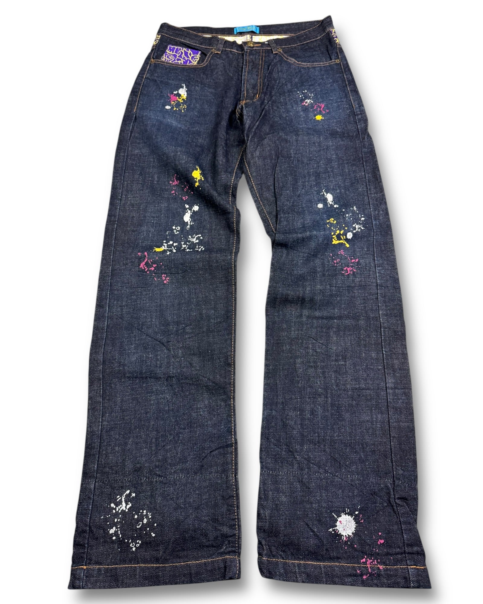 2000's Crazy Bomb Straight/Baggy Jeans *rare 30x32 (M)