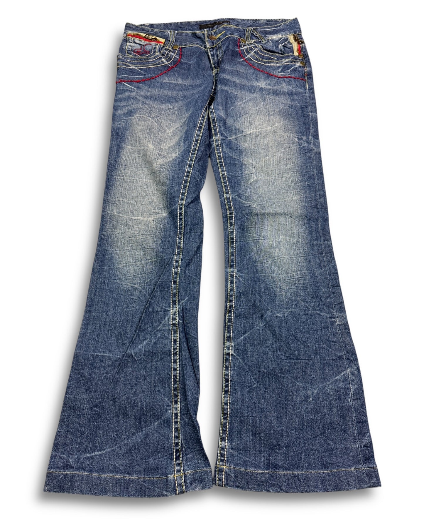 2000's Lolita Low Waist/Bootcut Japanese Jeans Women's *very rare 30x28 (M)