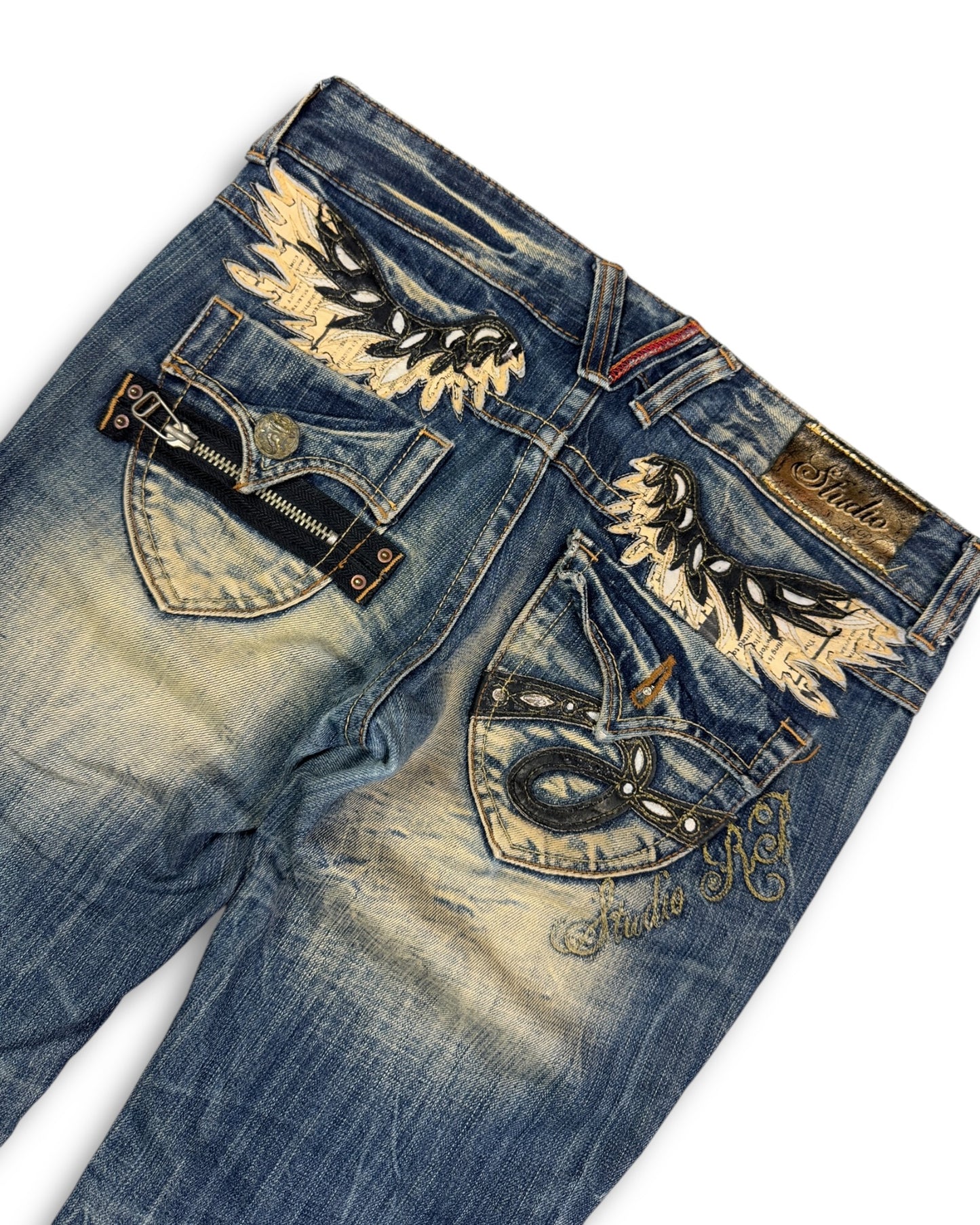 2000's Studio R.P. Low Waist/Bootcut Japanese Archive Jeans Women's *very rare 32x28 (M)