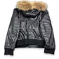 2000's Break Through Leather Fur Jacket Women's *very rare (XL)