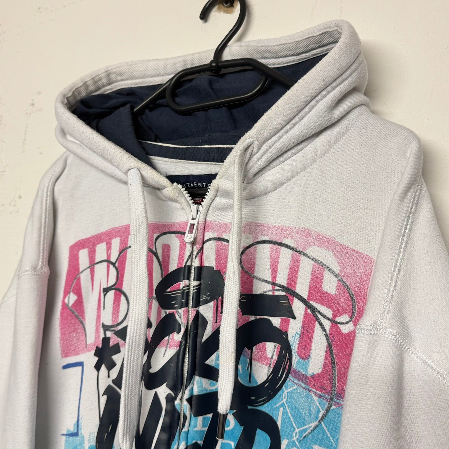 00‘s ECKŌ Unltd. Zip Hoodie „Drop out of art school“ *sehr selten (XL)