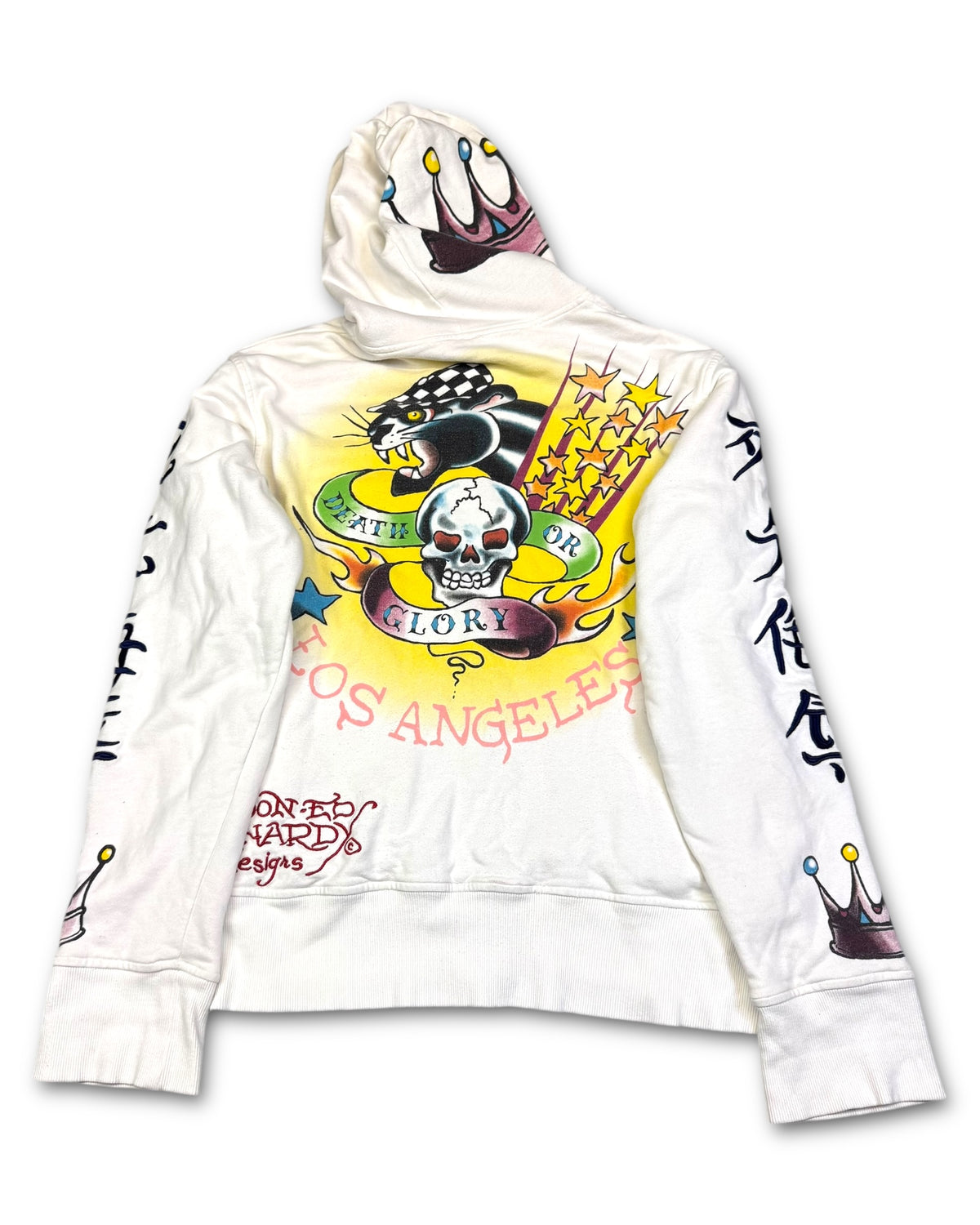 2000‘s Ed Hardy Bull Dog Zip Hoodie *very rare (M)