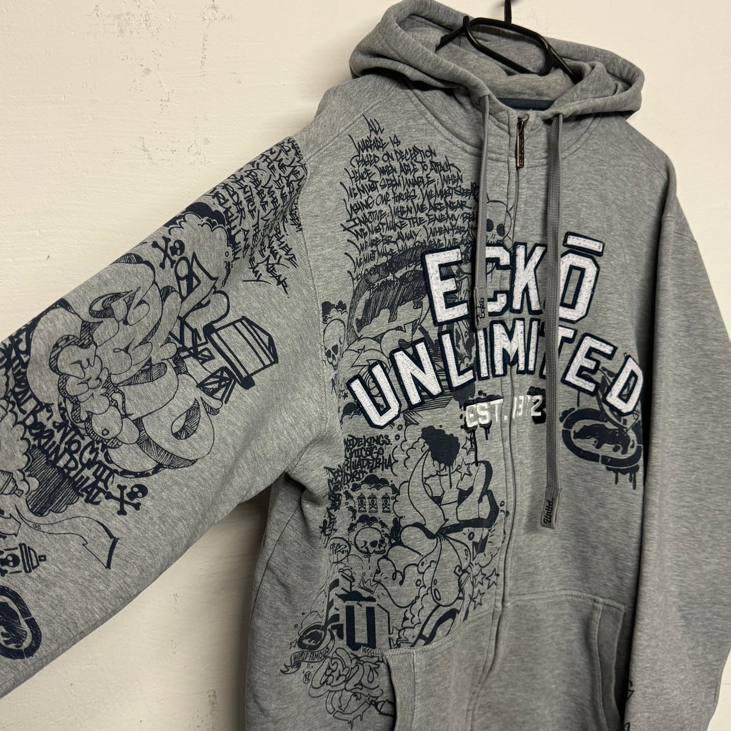 00‘s ECKŌ Unltd. Zip Hoodie Y2K/Vintage *sehr selten (XL)