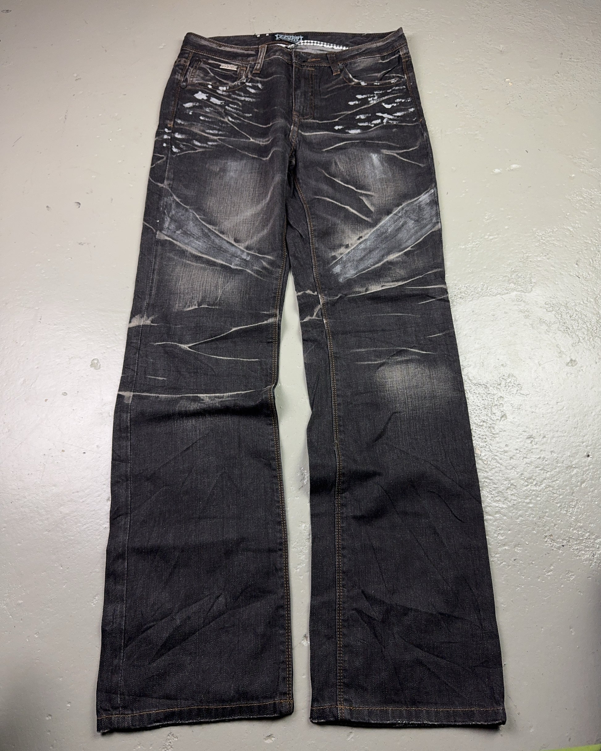 2000's Izzvati Japanese Straight/Baggy Jeans *rare 32x32 (M)
