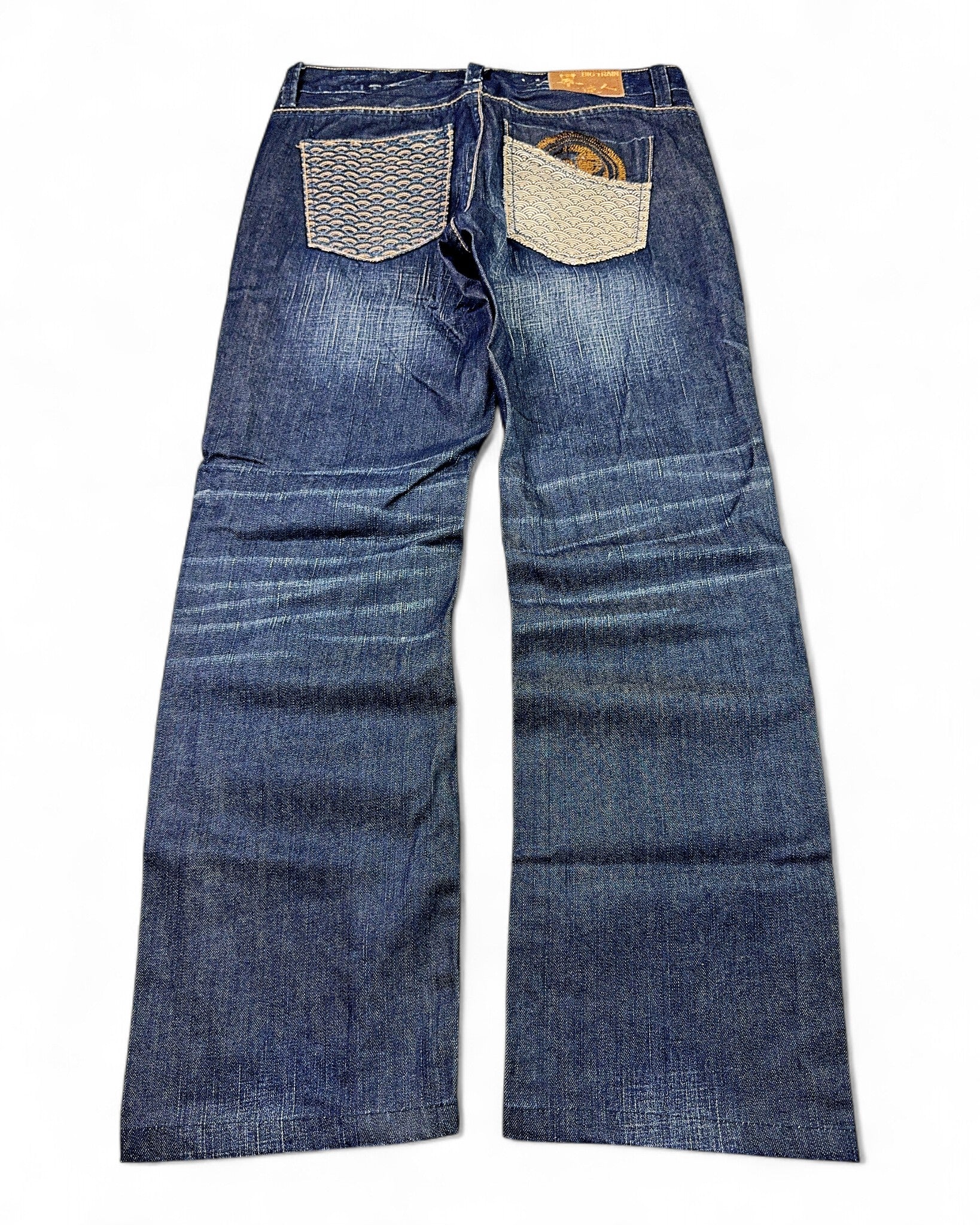 2000's Big Train Japanese Straight/Baggy Jeans *rare 34x32 (L)