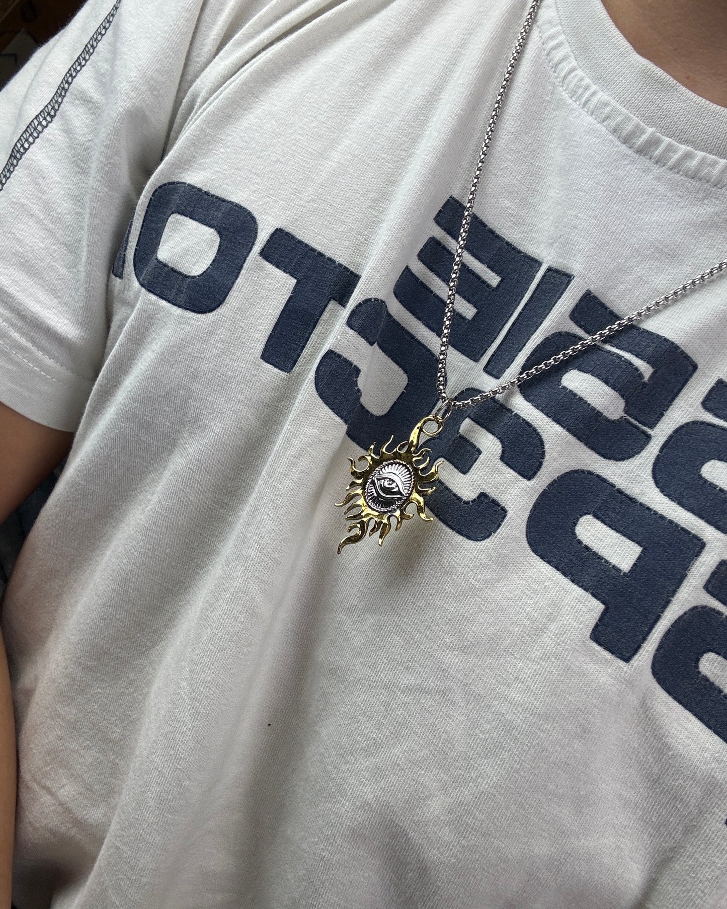 Solar Eye Pendant Necklace
