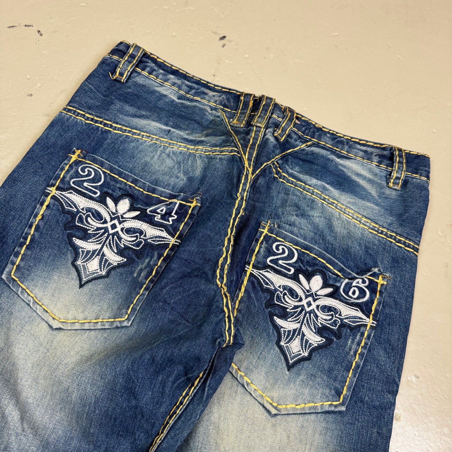 2000‘s 2426 Baggy/Straight Heavy Denim Jeans *rare 34x34