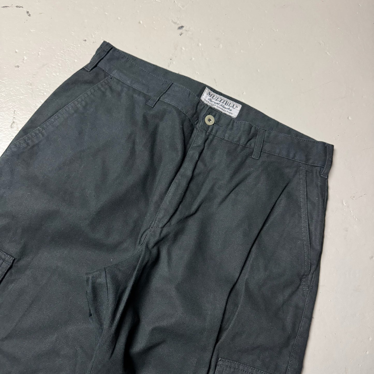 1990‘s Multiblu Baggy Cargo Jeans *rare 30x32