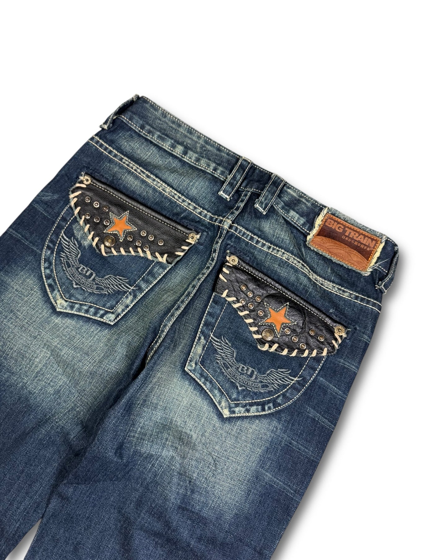 2000's Big Train Straight/Baggy Japanese Jeans *very rare 30x34 (M)