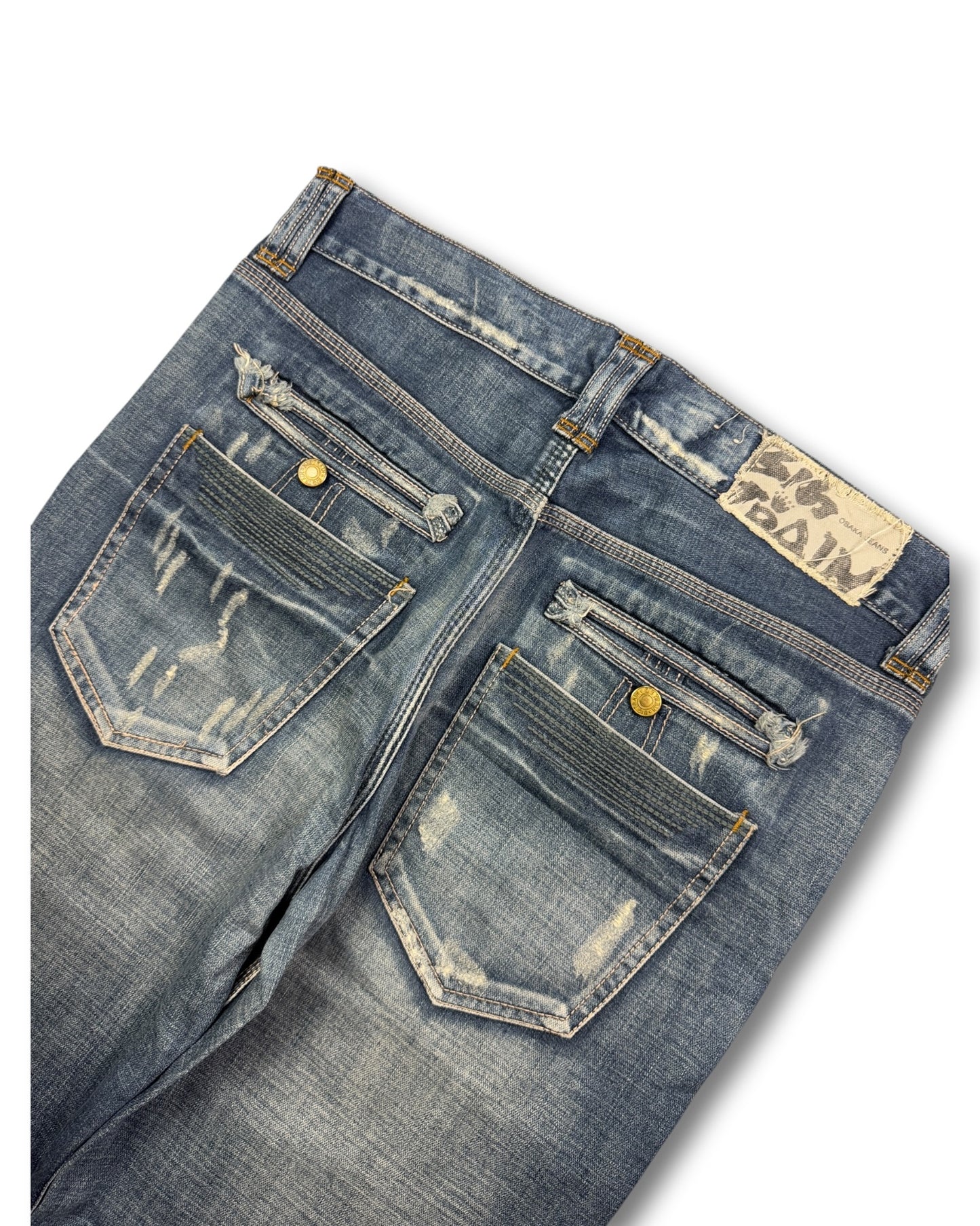 2000's Big Train Japanese Baggy Jeans *rare 36x34 (XL)