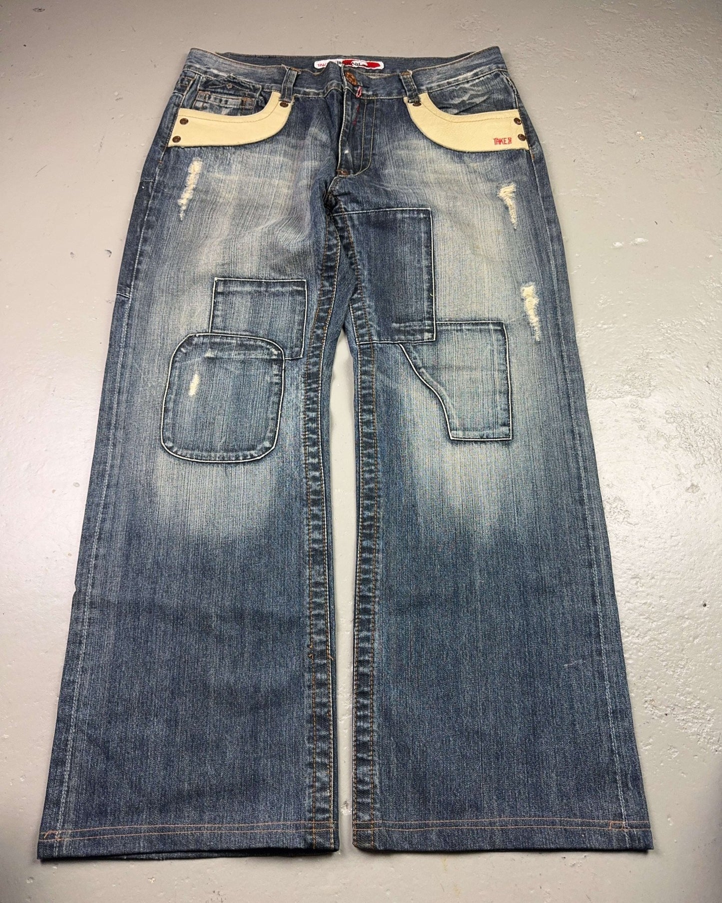 2000's Take Two Baggy Jeans *very rare 38x32 (XXL)