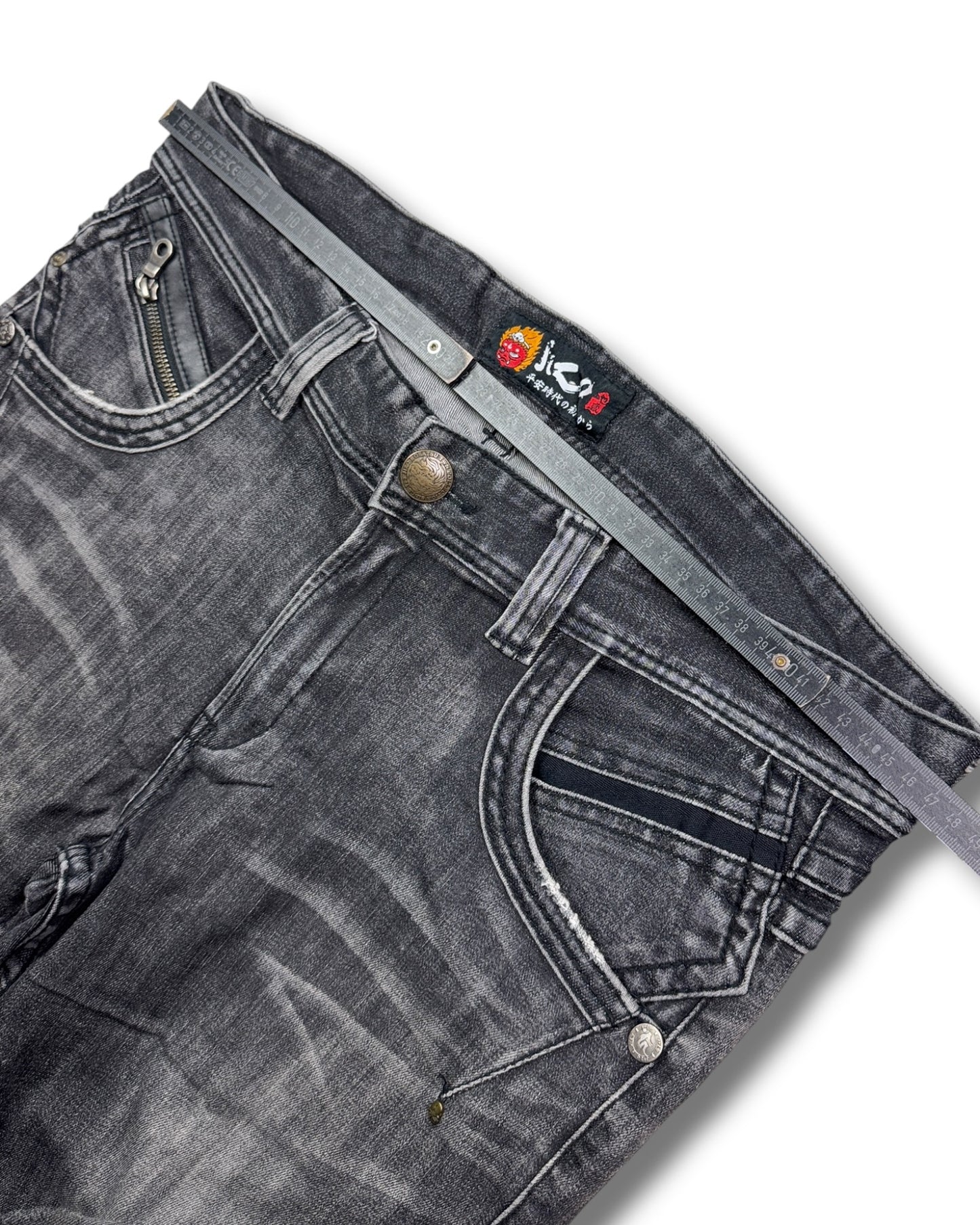 2000's Jizo Hip-hop Slim/Straight Japanese Jeans *very rare 36x32 (XL)