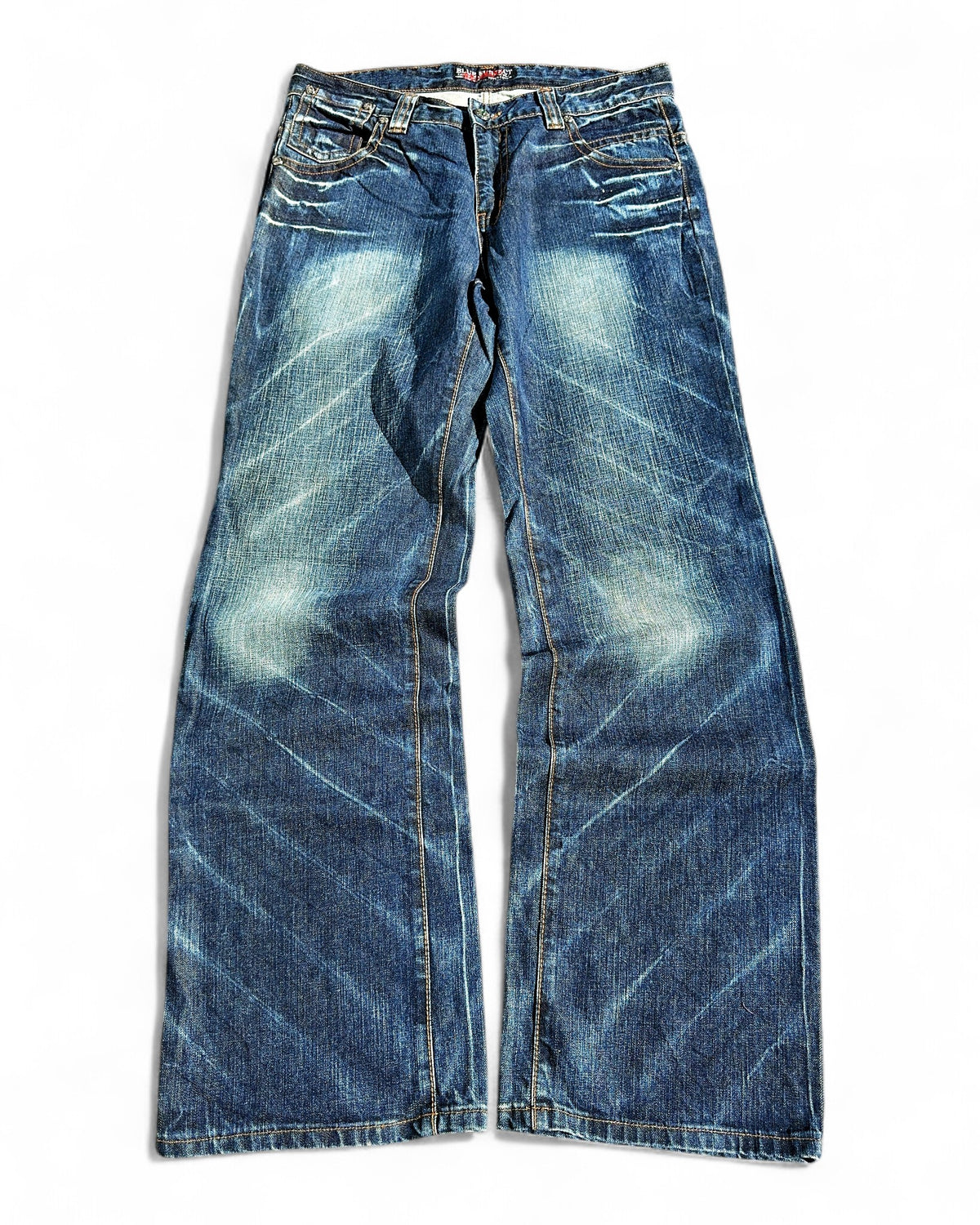 2000's Blue Subject Japanese Archive Baggy Jeans *very rare 34x34 (L)