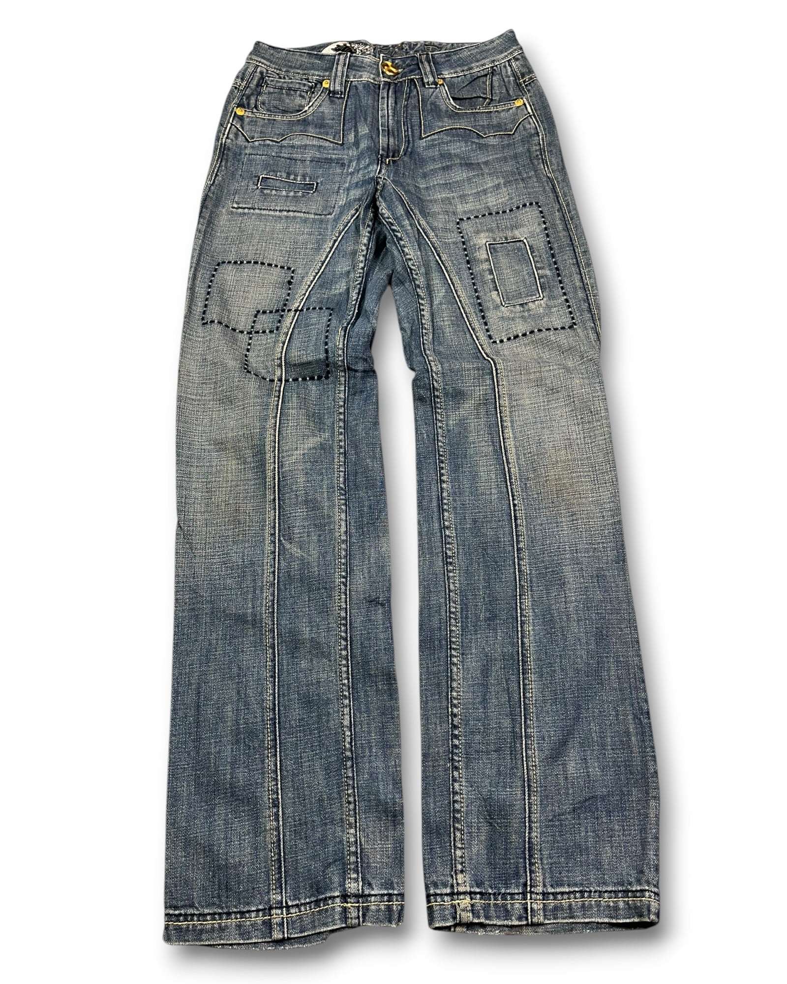 2000's Big Train Straight Japanese Jeans Women's *rare 30x32 (M)