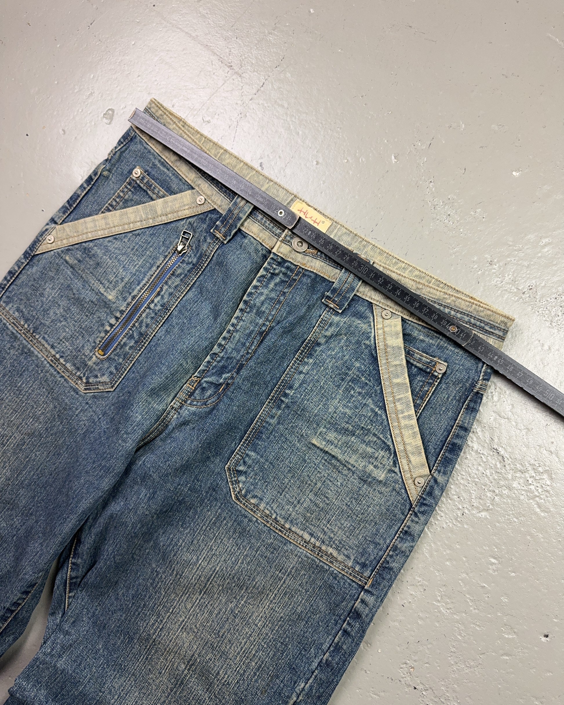 2000's HUH Korean Archive Baggy Jeans *rare 34x32 (L)