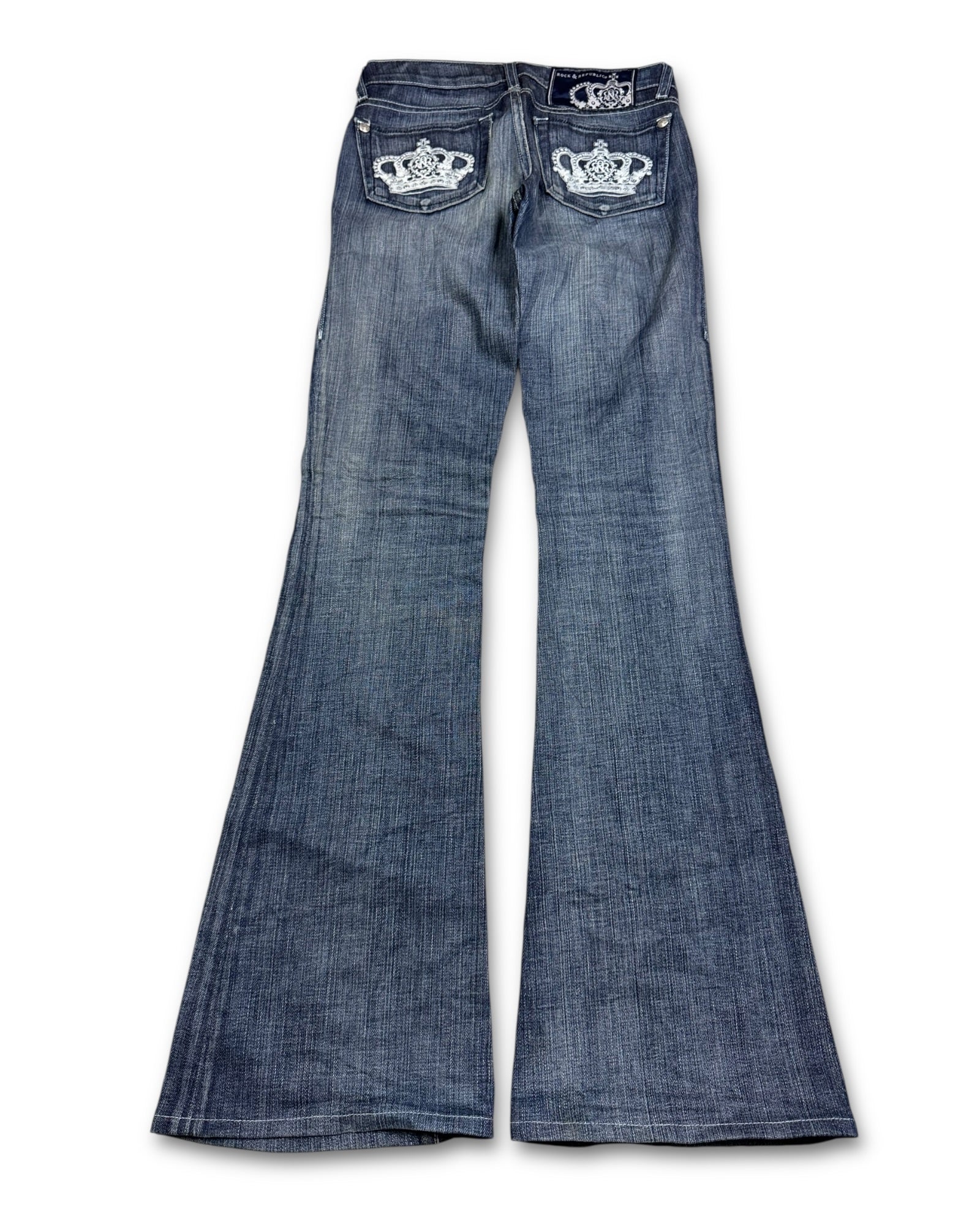 2000's Rock & Republic Low Waist/Flared Jeans Women's *very rare (XS)