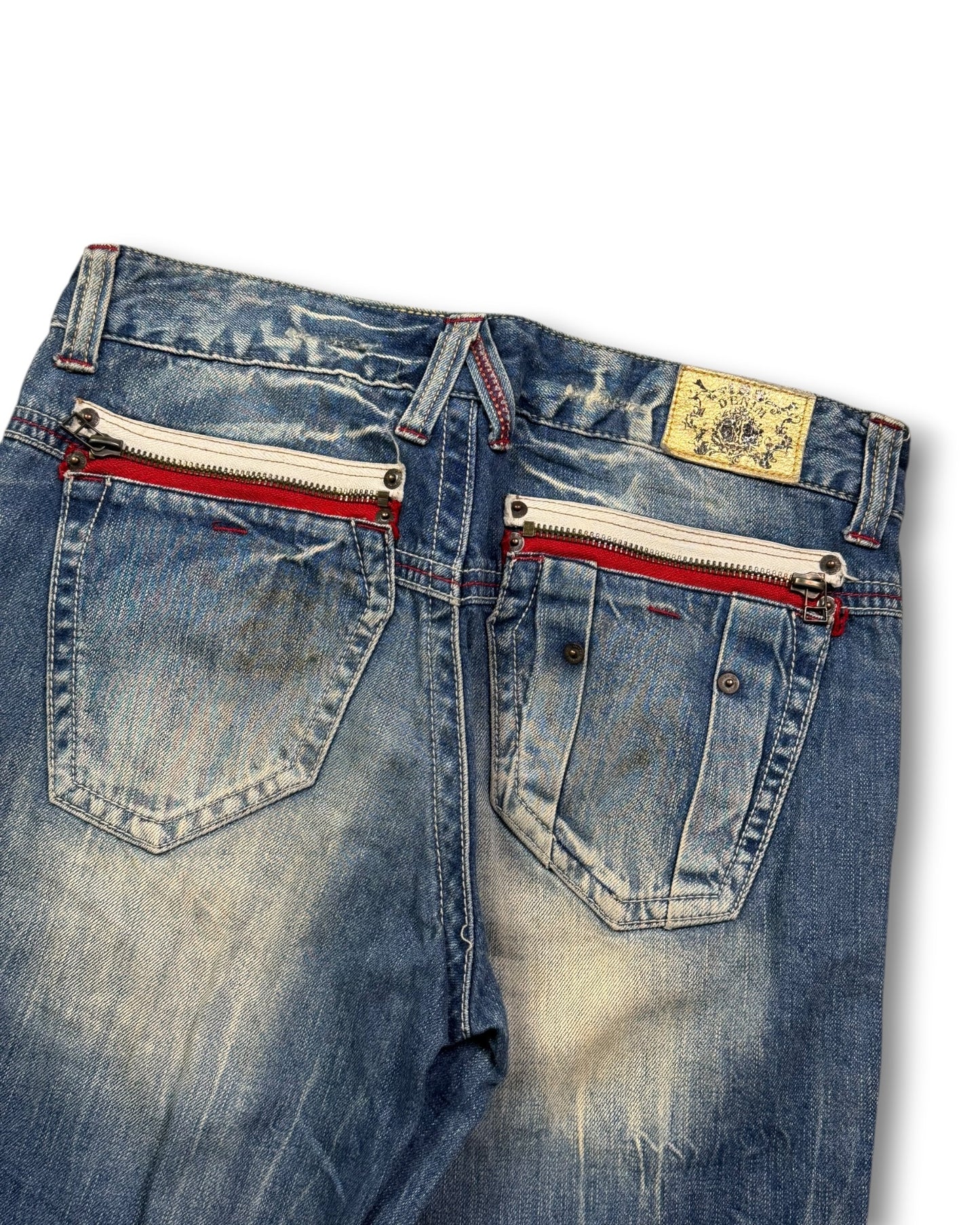 2000's B-jeans Straight/Baggy Japanese Archive Jeans *very rare 30x30 (M)