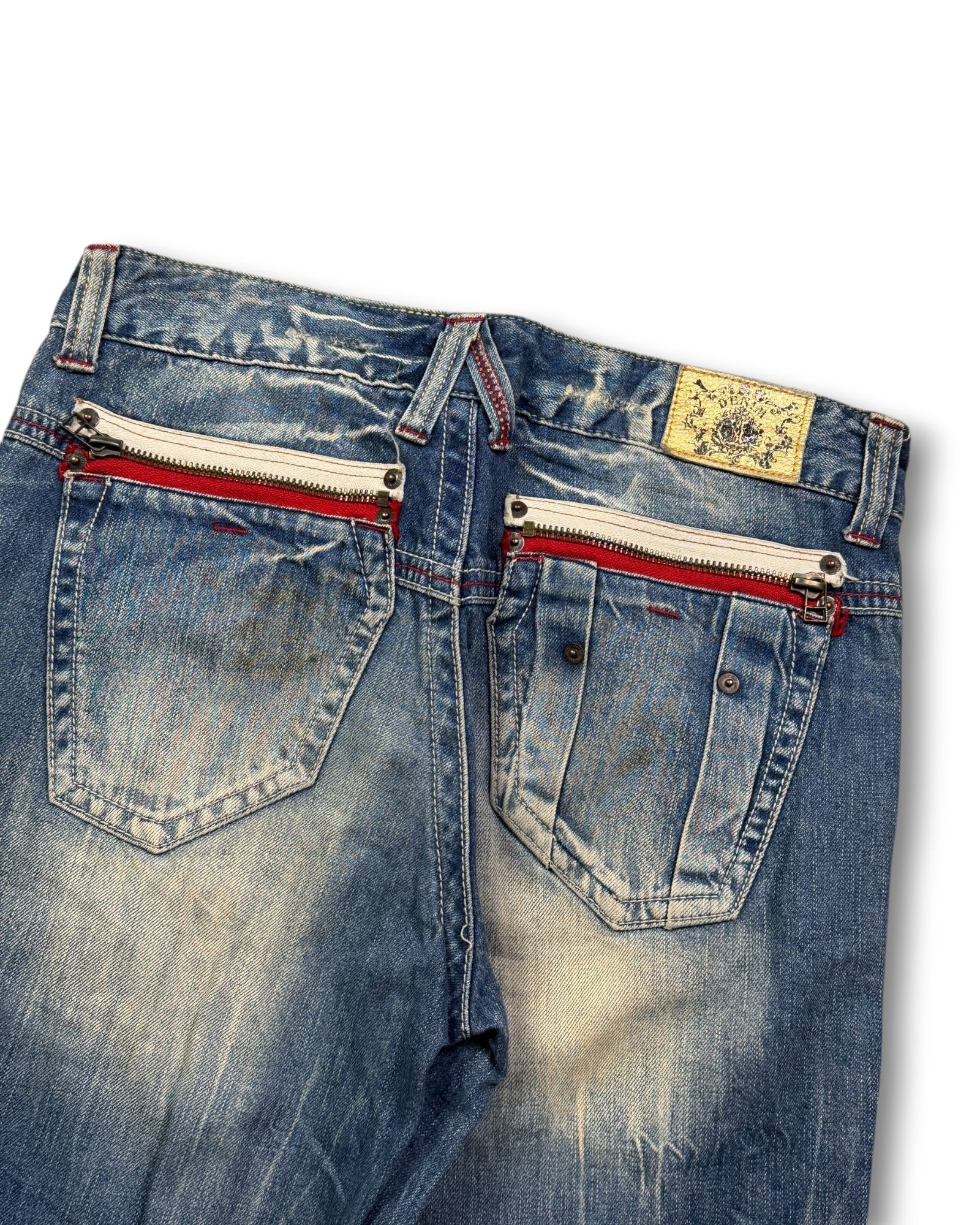 2000's B-jeans Straight/Baggy Japanese Archive Jeans *very rare 30x30 (M)