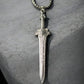 Silver Blade Stainless Steel Necklace