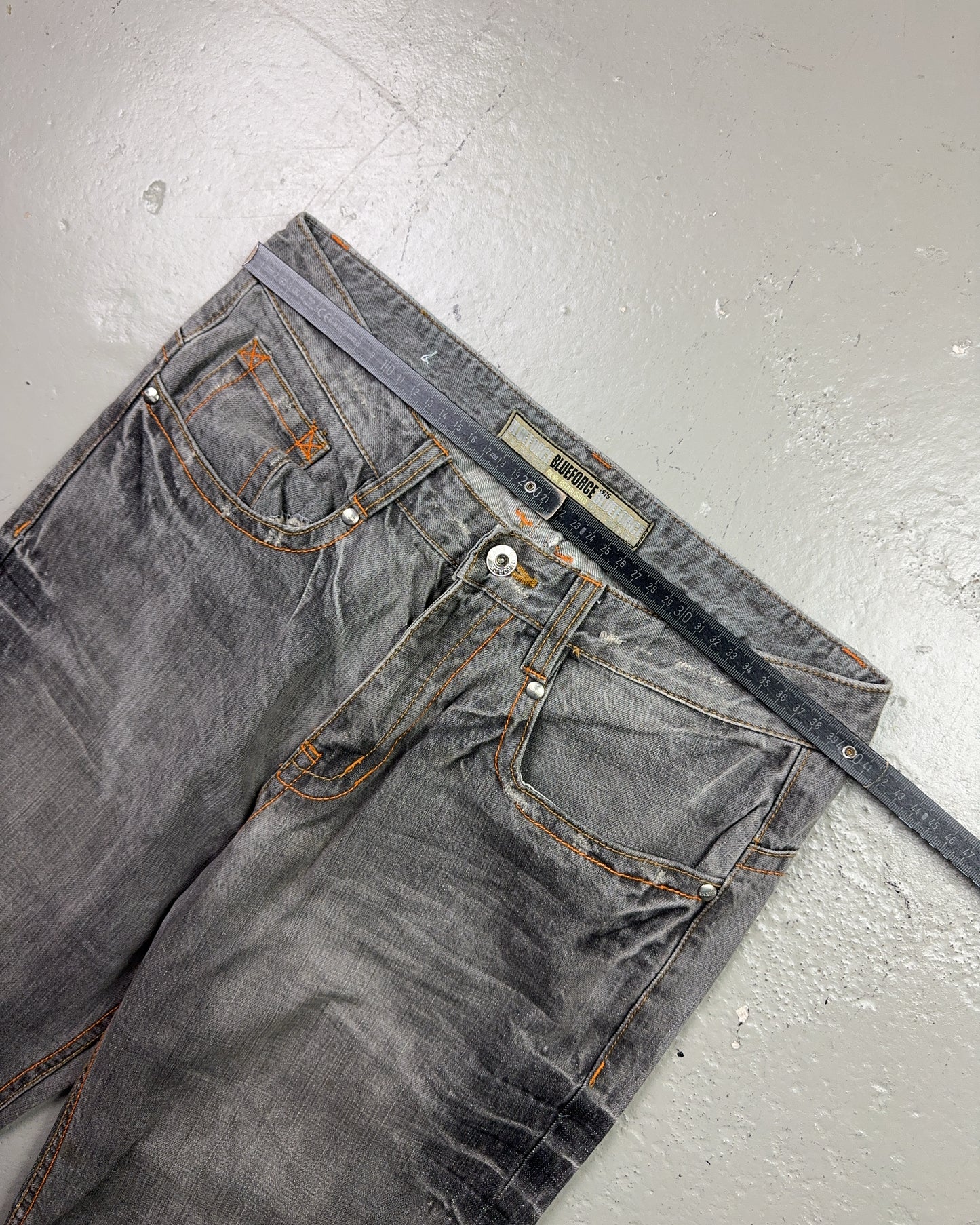 2000's Blue Force Japanese Straight Jeans *rare 30x32 (M)