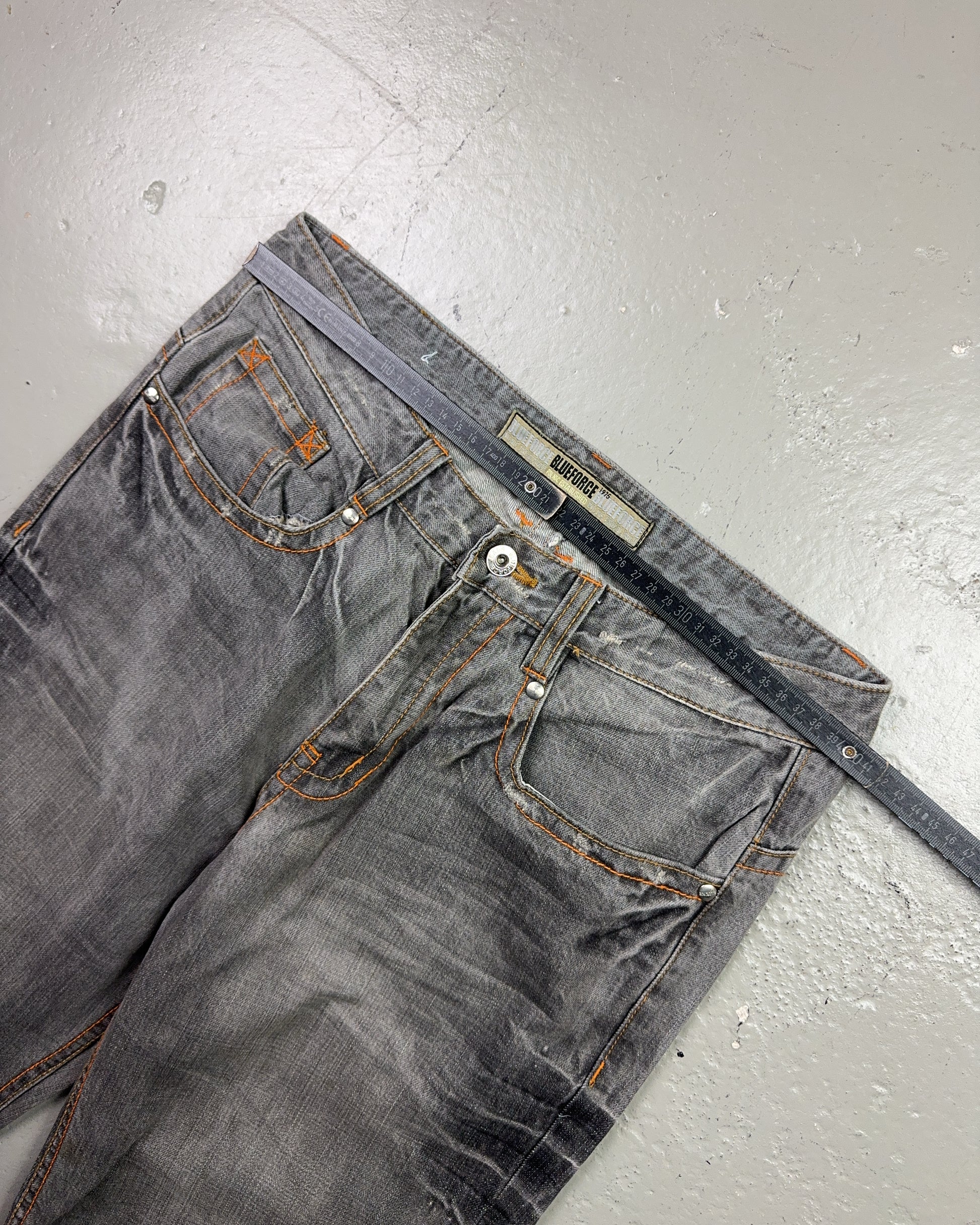2000's Blue Force Japanese Straight Jeans *rare 30x32 (M)