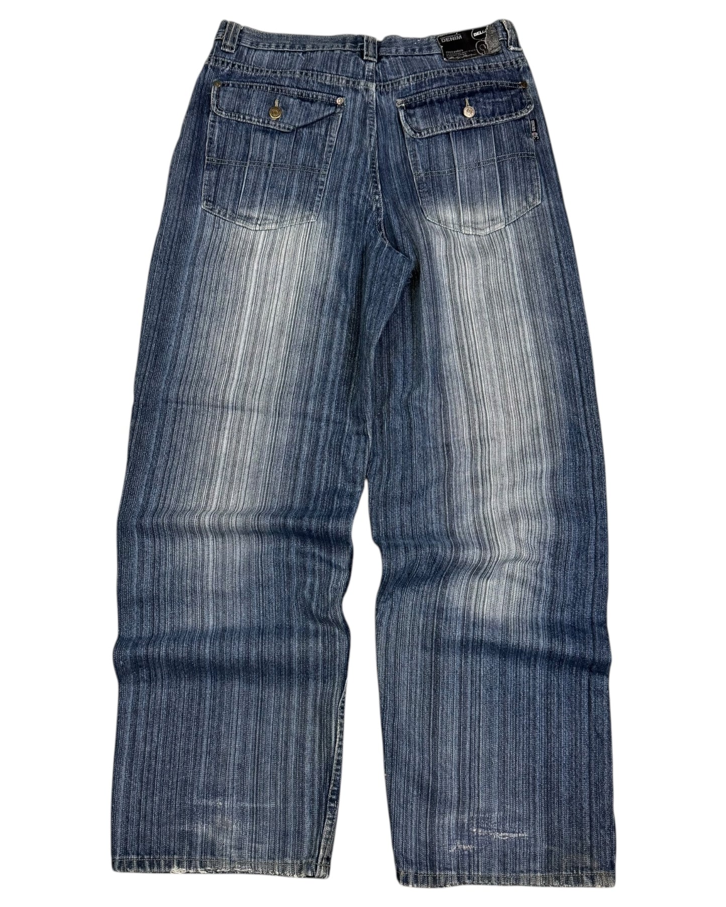 2000‘s 30 Below Hip Hop Baggy Jeans Heavy Denim *rare 34x34