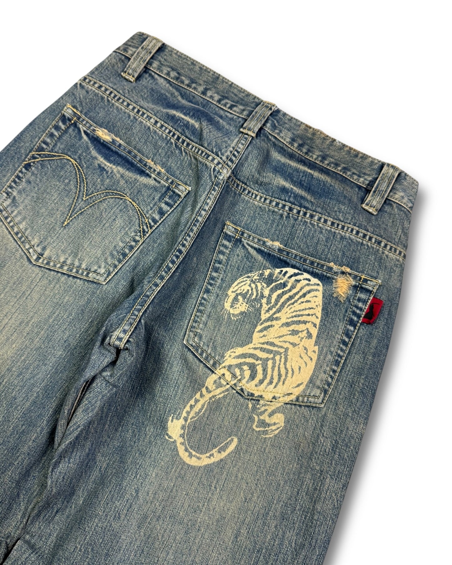 2000's Oniarai Nippon Straight/Baggy Japanese Jeans *very rare 30x30 (M)