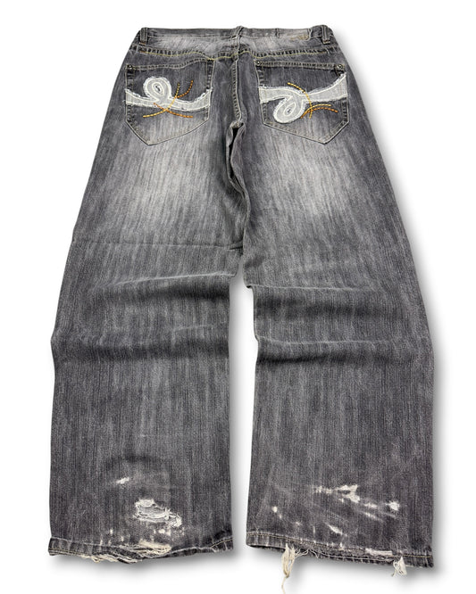 2000's Delf Baggy Hip Hop Jeans *rare 36x32 (XL)