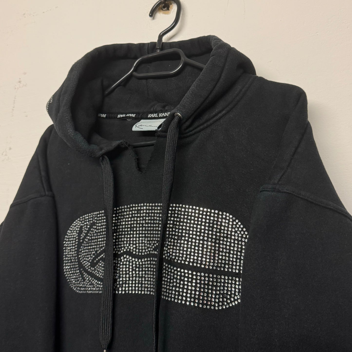 00‘s Karl Kani Hip Hop Rhinestone Hoodie *sehr selten (S)