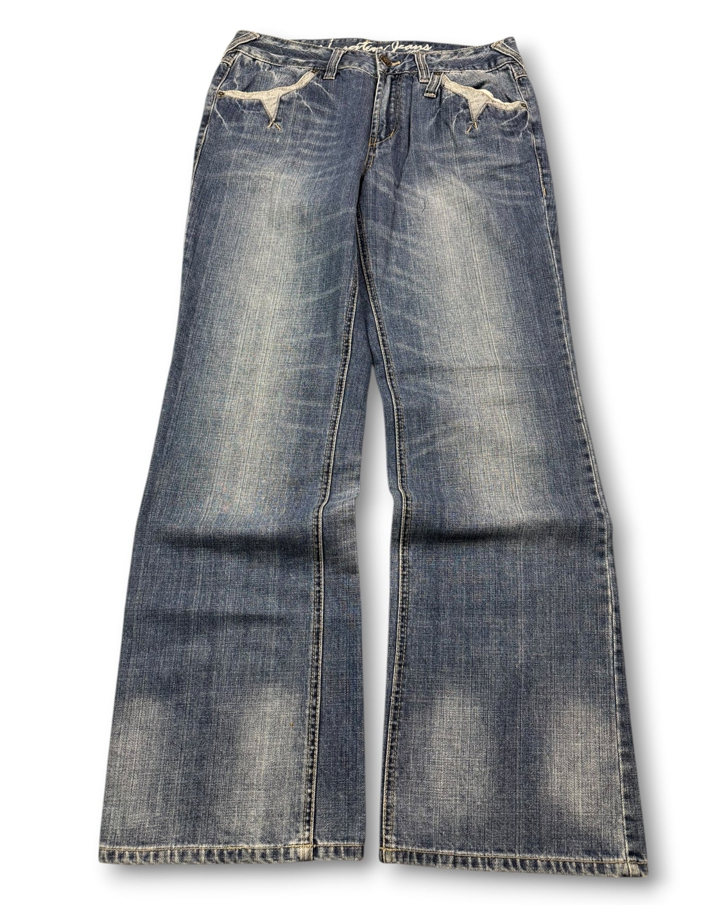 2000's Hangten Baggy Jeans *rare 32x32 (M)