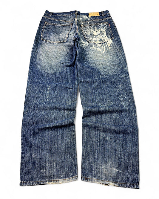 2000's Eagle Japanese Baggy Jeans *rare 36x34 (XL)