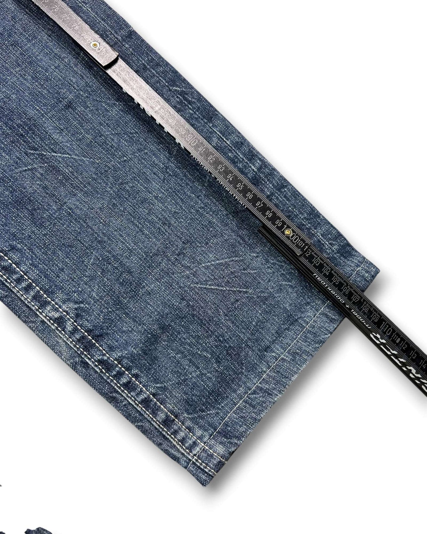 2000's Bobson Straight/Baggy Japanese Jeans *rare 34x32 (L)