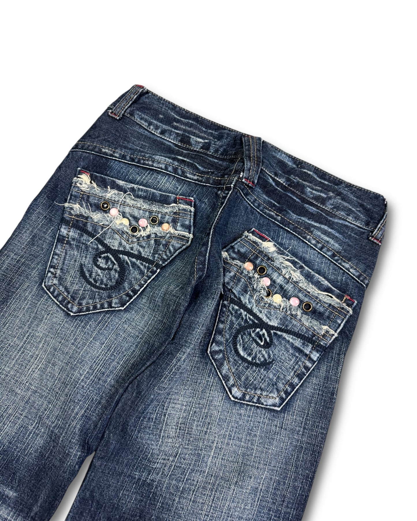 2000's Divine Angelica Low Waist/Bootcut Japanese Jeans Women's *rare (XS)