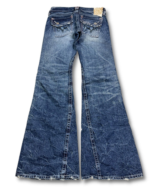 2000's Brappers Japanese Archive Low Waist/Flared Jeans Women's *very rare 29x30 (S)