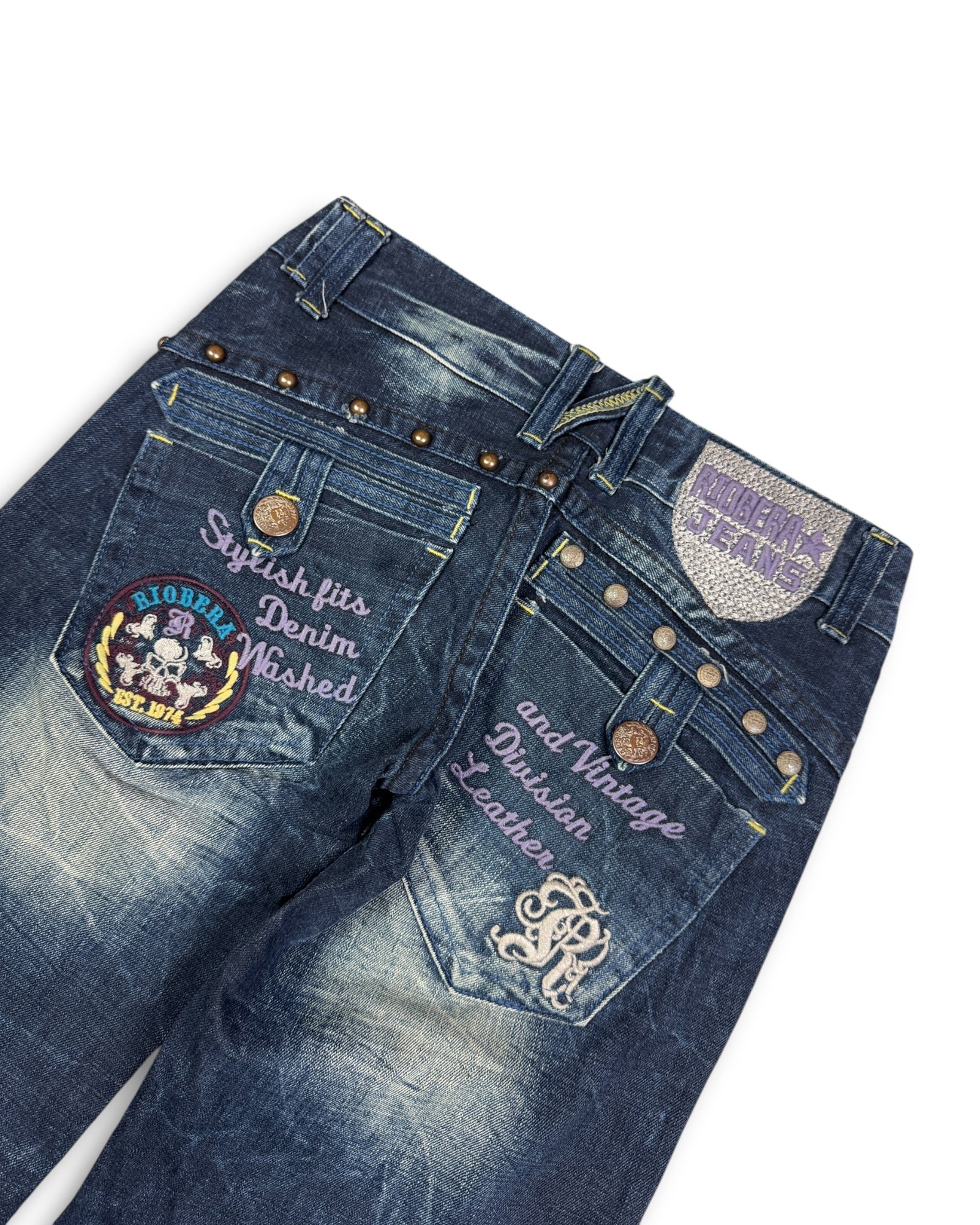 2000's Riobera Low Waist/Bootcut Japanese Archive Jeans Women's *very rare 28x28 (S)