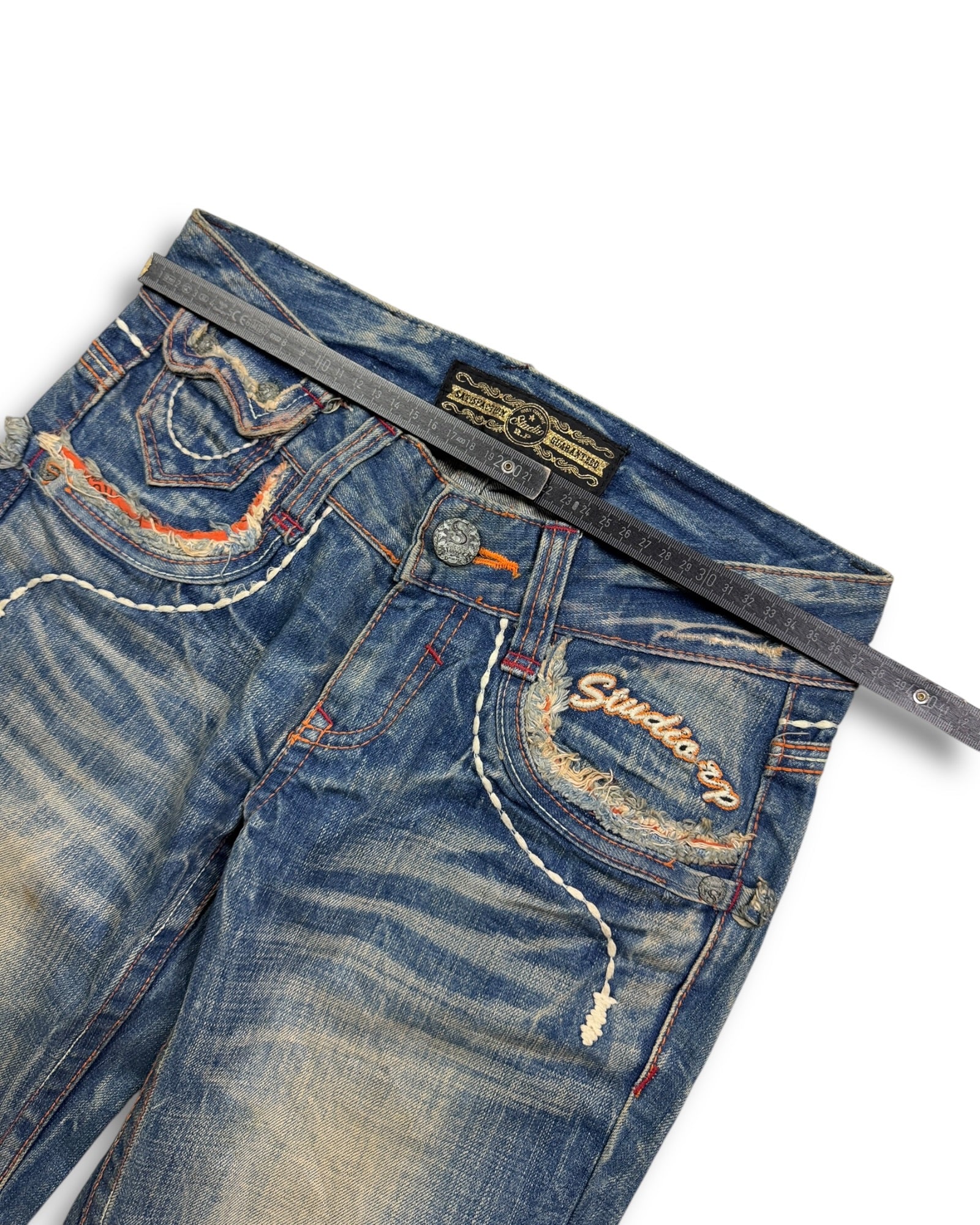 2000's Studio R.P. Low Waist/Bootcut Japanese Archive Jeans Women's *very rare 28x30 (S)