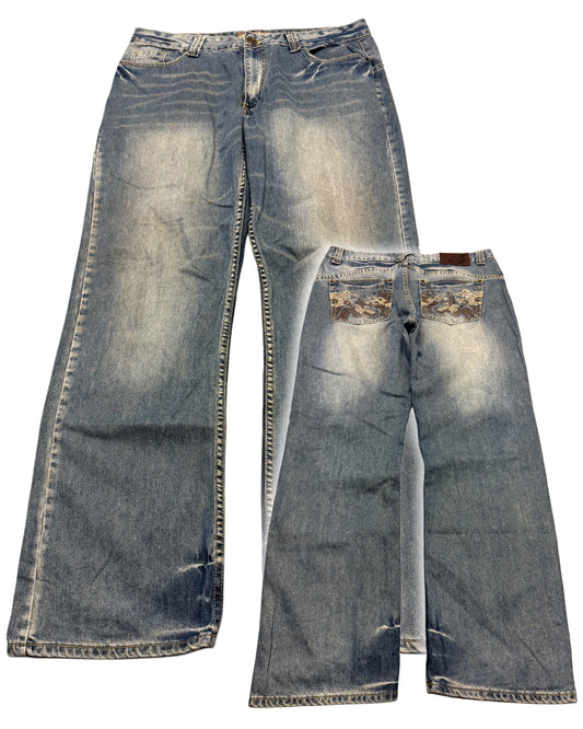 2000‘s Big Spade Japanese Archive Baggy Jeans *very rare 36x33