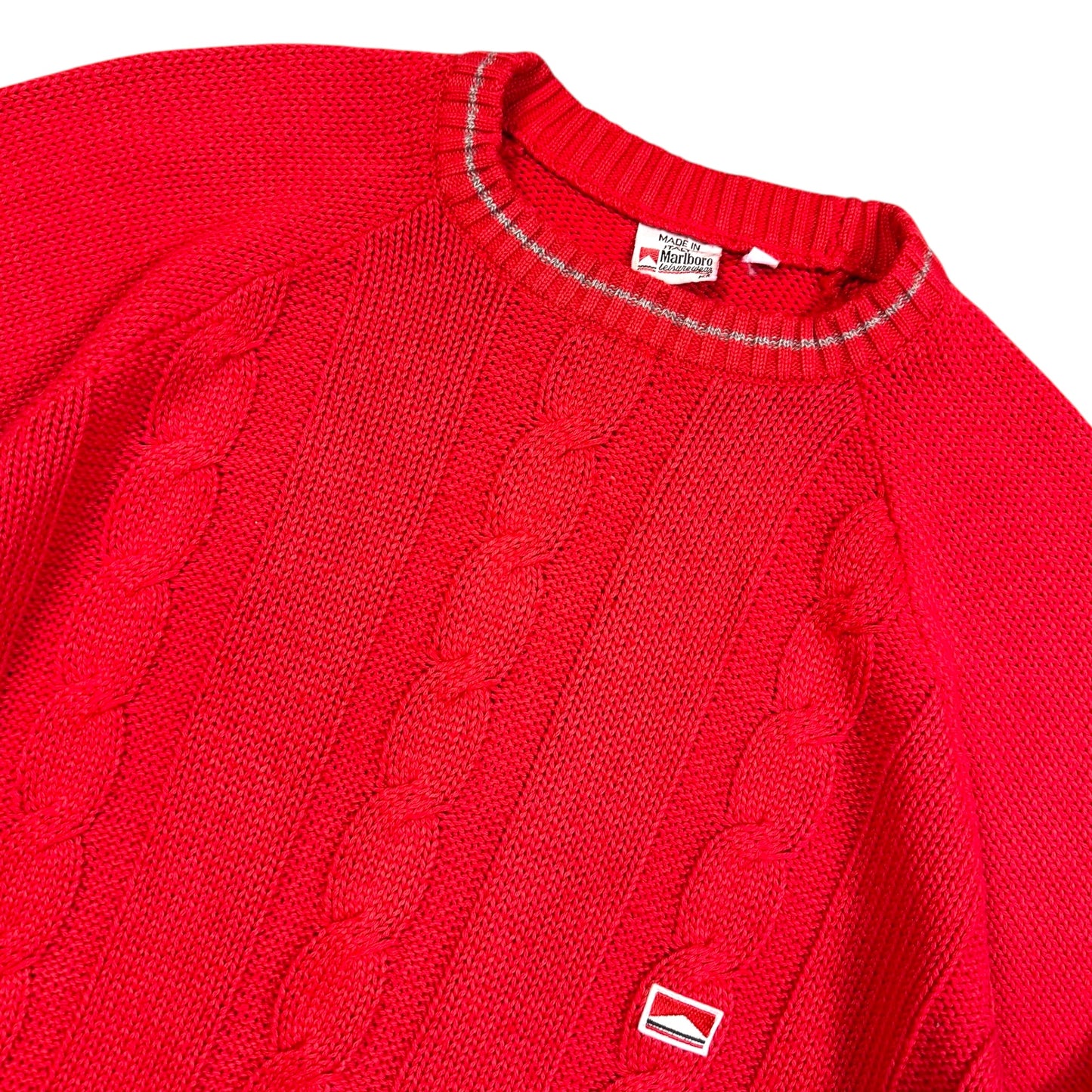 1990‘s Malboro Knit Sweater made in Italy *very rare (L)
