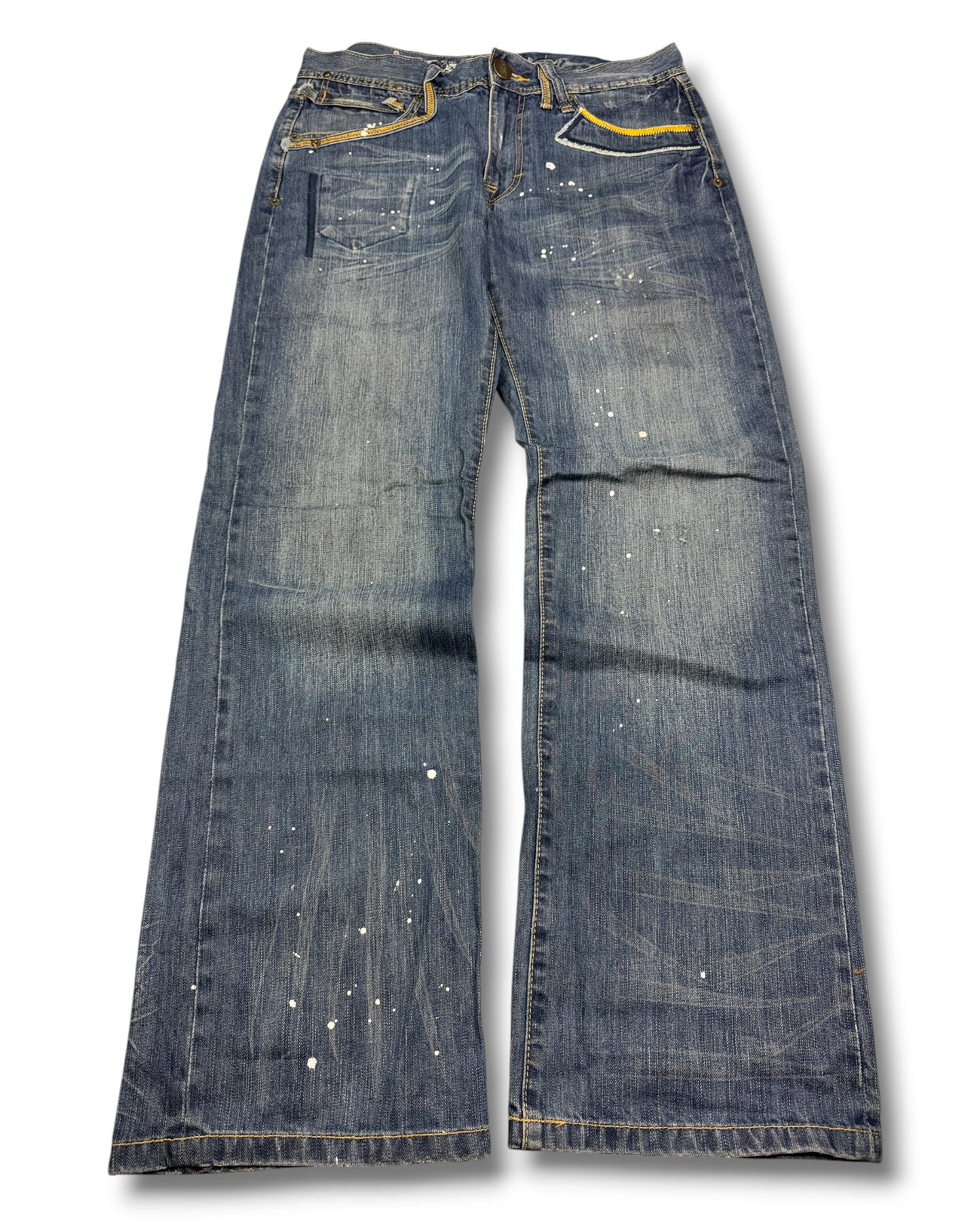 2000's Big Train Baggy Japanese Jeans *rare 34x34 (L)