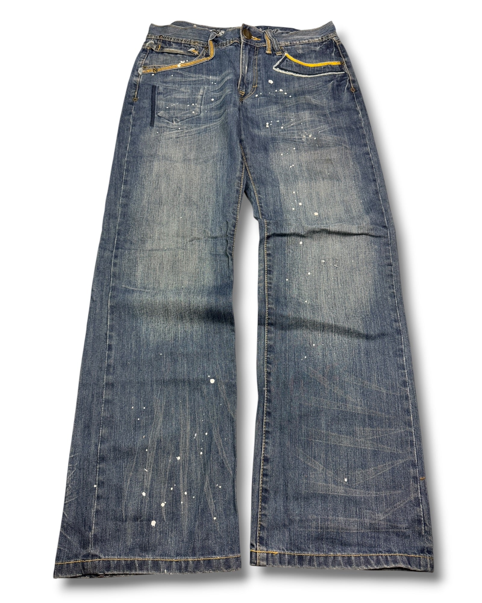2000's Big Train Baggy Japanese Jeans *rare 34x34 (L)