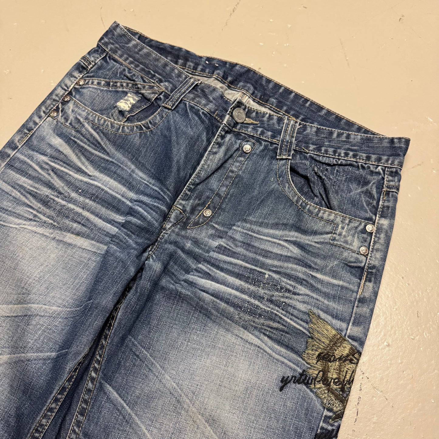 2000‘s Scorpion Archive Baggy Jeans *rare 34x34