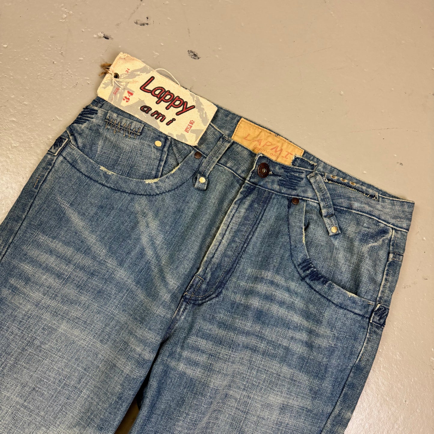 2000‘s Lappy Ami Deadstock Baggy Jeans *rare 34x34