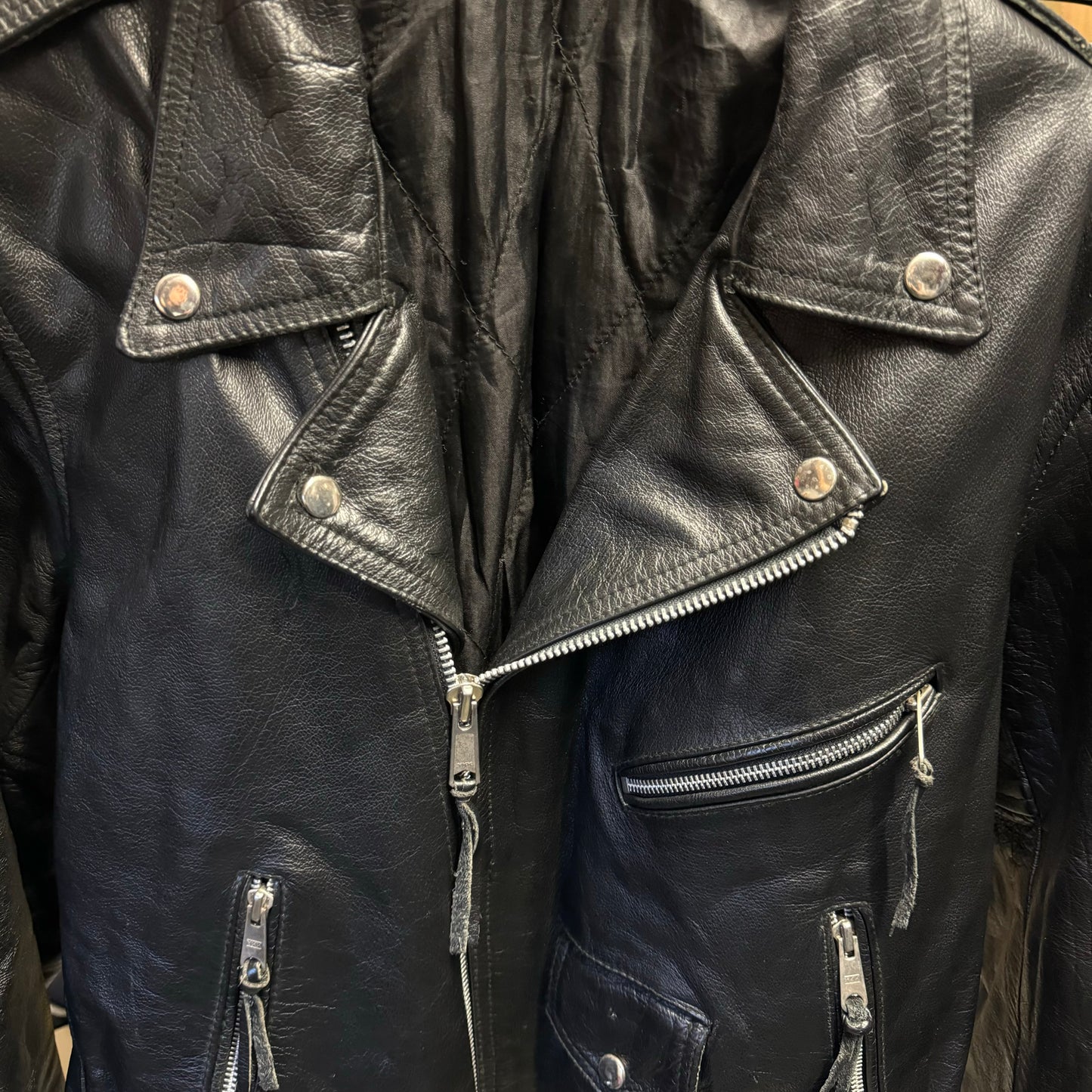 90‘s Biker Archive Lederjacke *sehr selten (L)