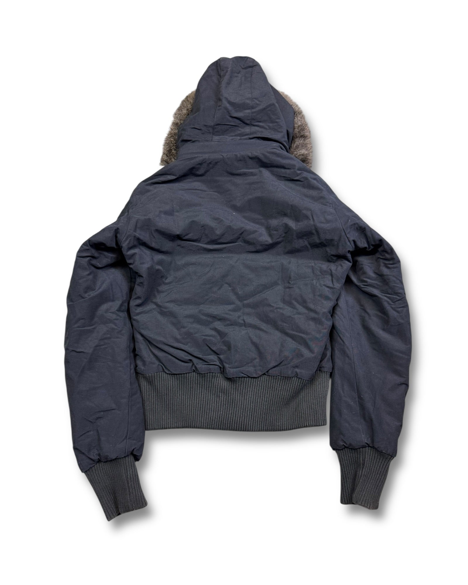 2000's Puma Faux Fur Cropped Fit Jacket Women's *very rare (S)